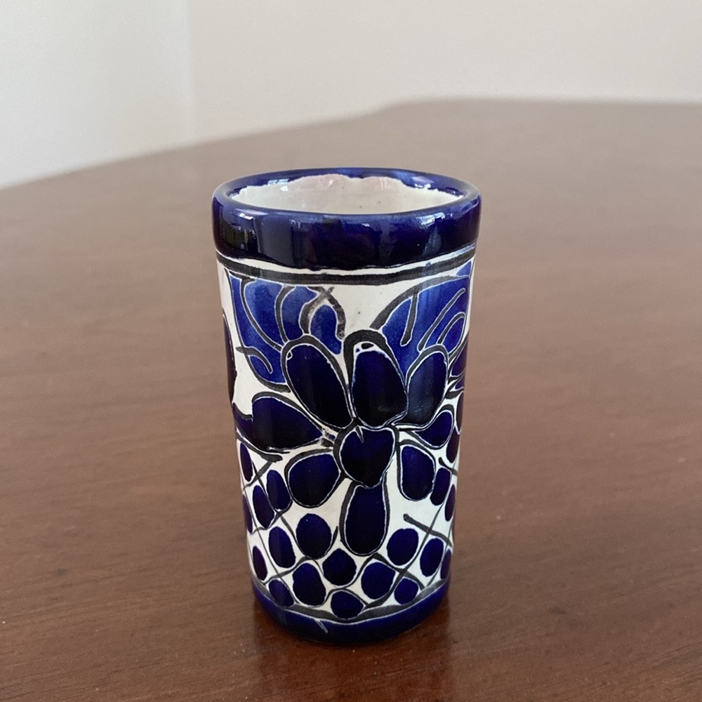 Handmade Blue and White Ceramic Vase
